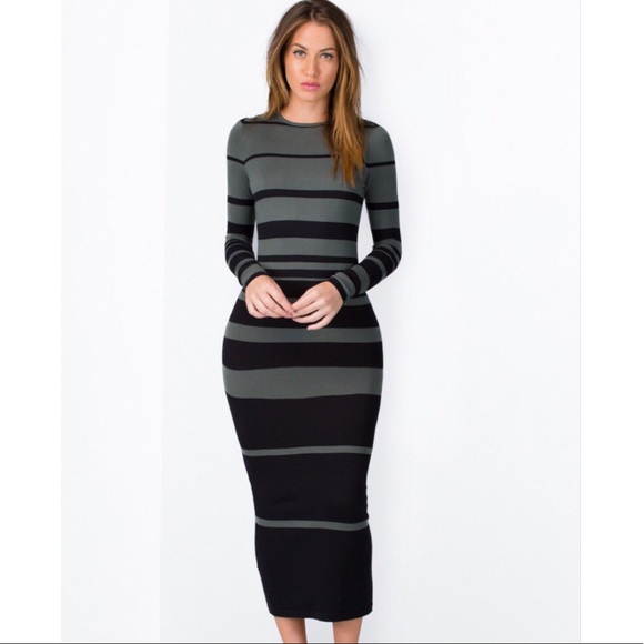 black sweater maxi dress